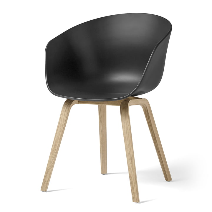 About A Chair AAC 22 from Hay in oak matt lacquered / soft black