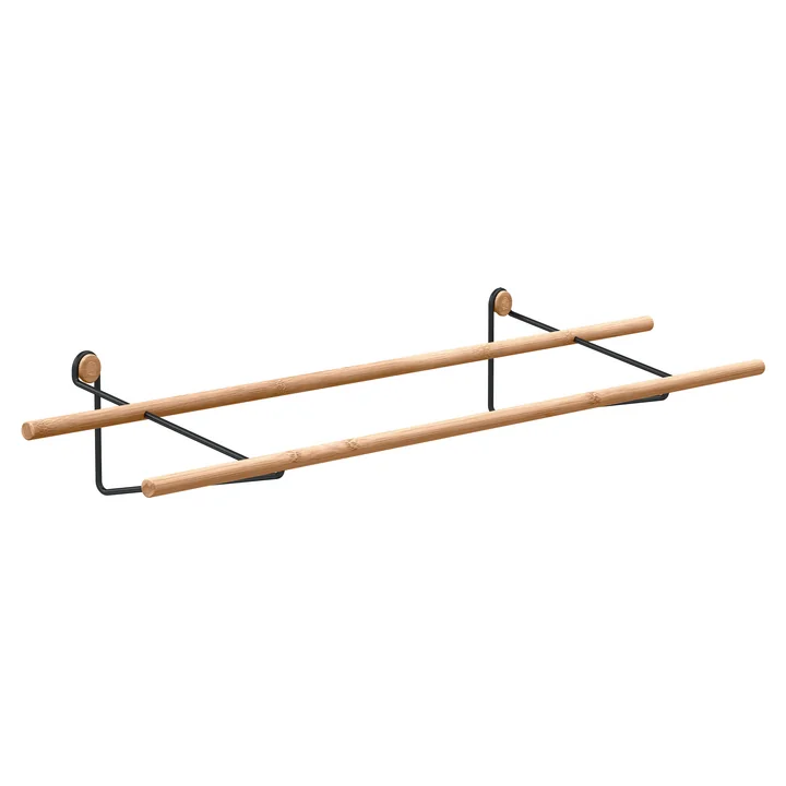 Shoe Rack from We Do Wood made of bamboo and steel in black