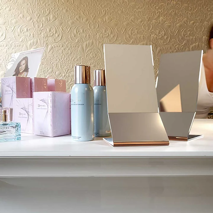 Frost Unu Table Mirror on a Dressing Table