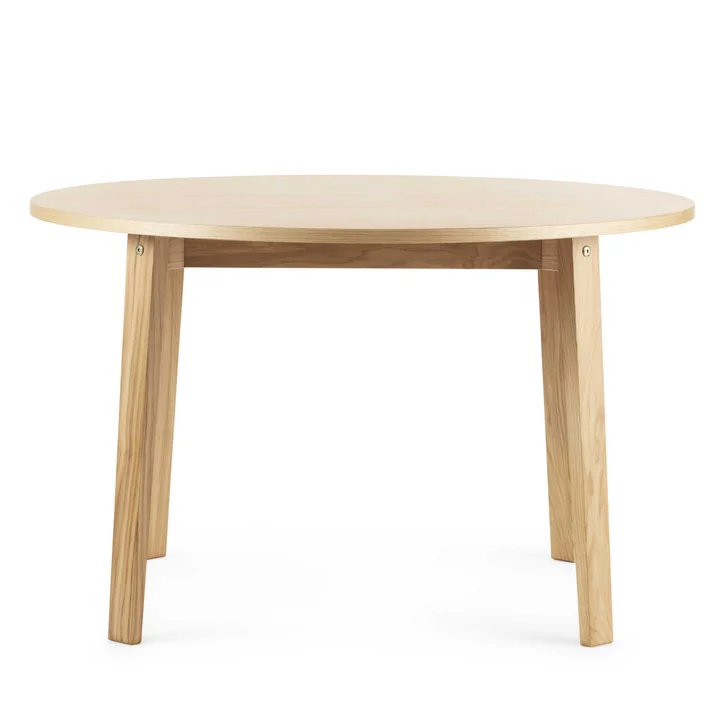 Slice table wood Ø 120 cm by Normann Copenhagen in oak