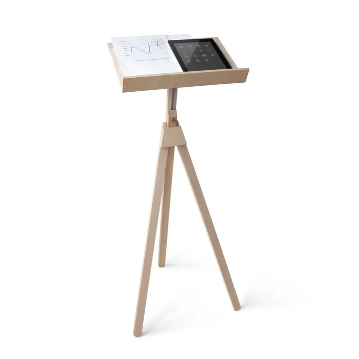 Music Stand and Standing Desk from side by side