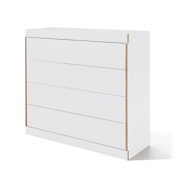 Flai Chest of Drawers with drawers by Müller Small Living in White