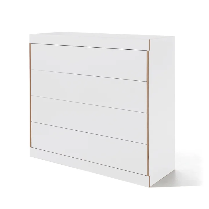 Flai Chest of Drawers with drawers by Müller Small Living in White