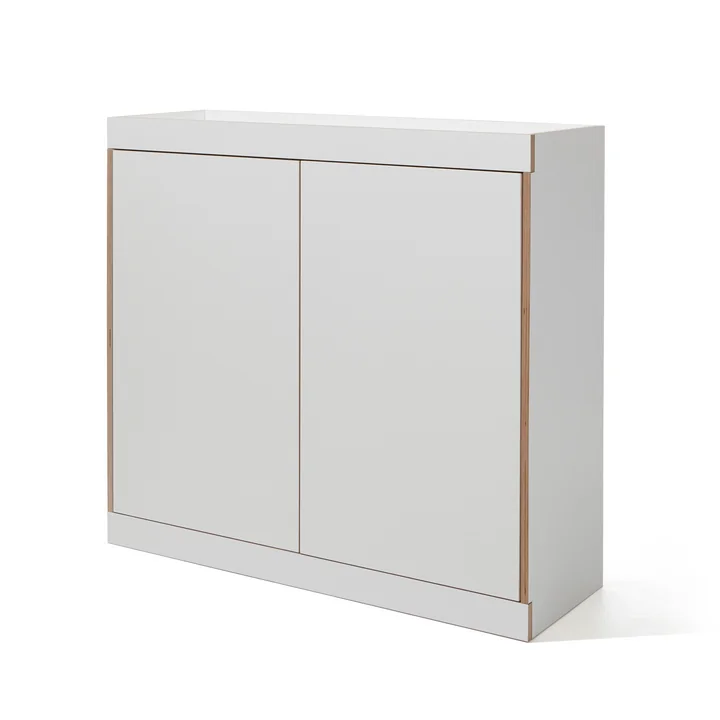 Flai Chest of Drawers with Doors by Müller Small Living in White