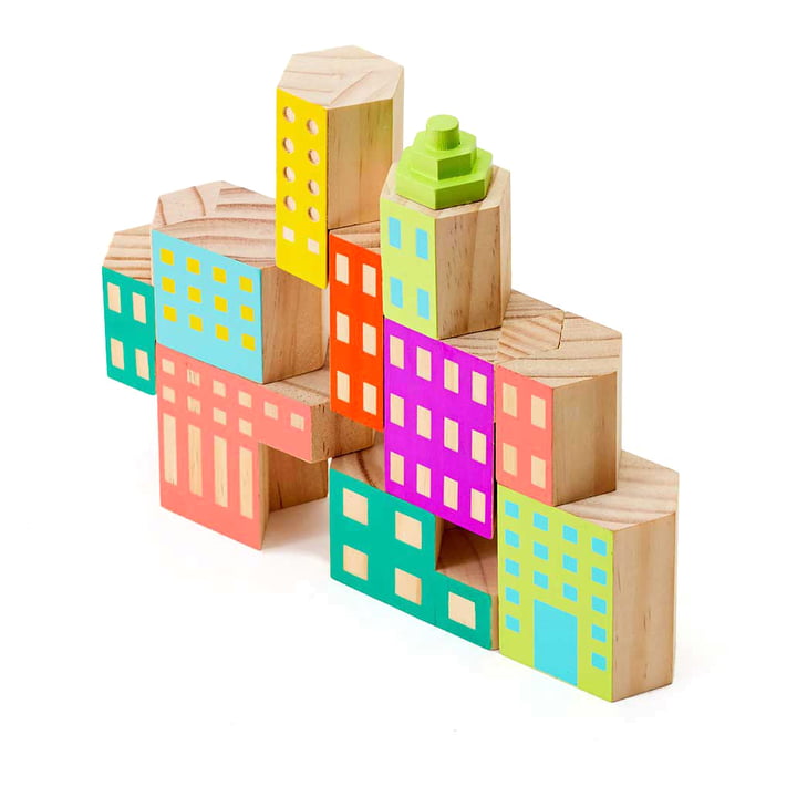 Areaware - Blockitecture, wooden architecture toy, Deco