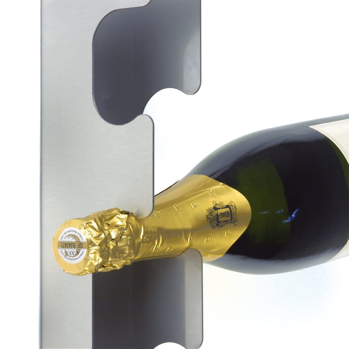 Radius Design - Wall Wine Rack out of stainless steel