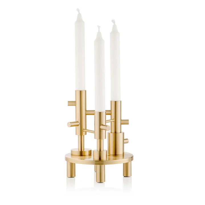 Candlestick Triple from Fritz Hansen in brass