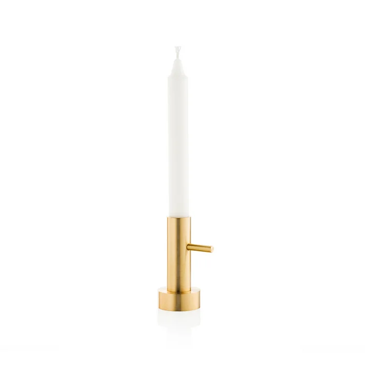 Candlestick Single Ø 50 mm from Fritz Hansen in brass