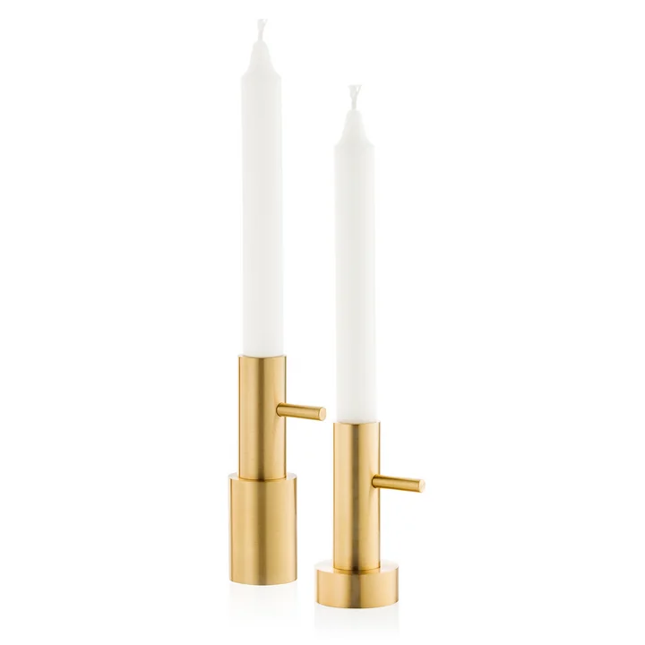 Candlestick Single from Fritz Hansen in brass