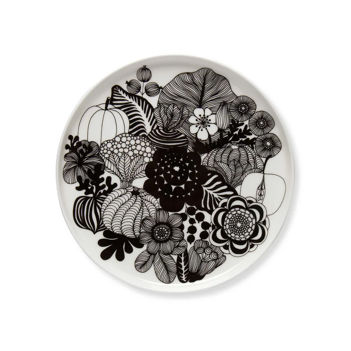 The Marimekko - Oiva Siirtolapuutarha Plate, Ø 20 cm