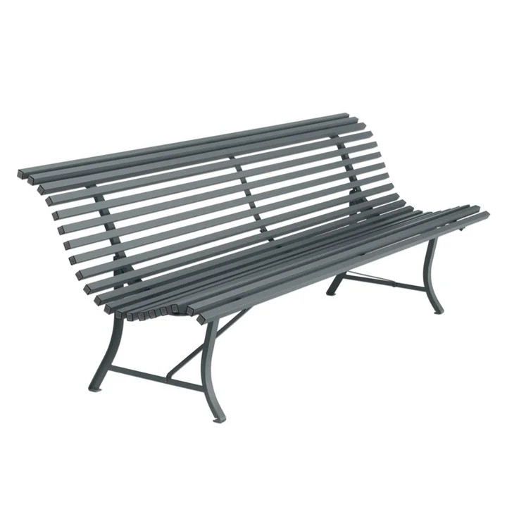 Louisiane Bench 200 cm from Fermob in thunderstorm gray