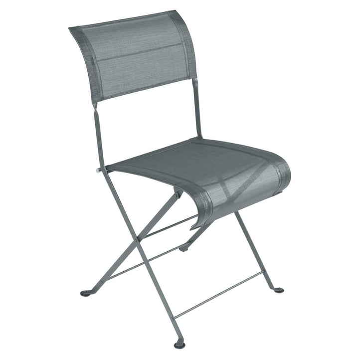 Dune Folding chair from Fermob in thunder gray