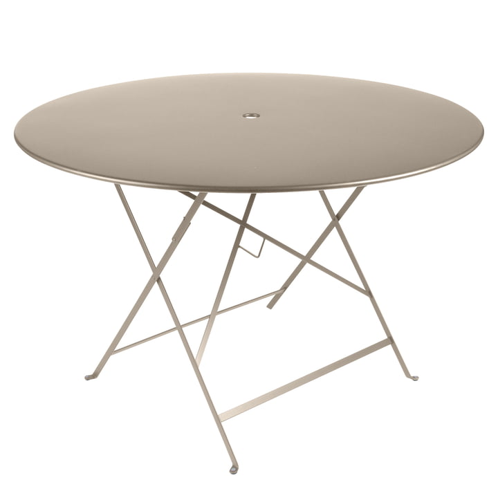 Bistro Folding table Ø 117 cm from Fermob in nutmeg