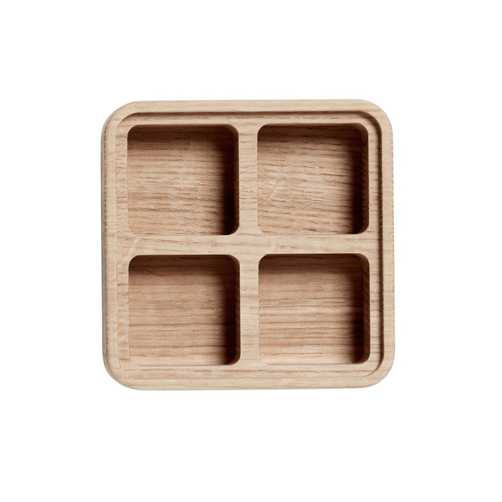 Create Me Box 12 x 12 cm by Andersen Furniture out of Oak with 4 Compartments