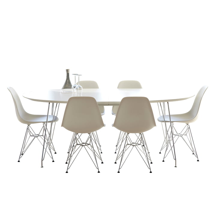 DK10 Dining table from Andersen Furniture with stainless steel frame