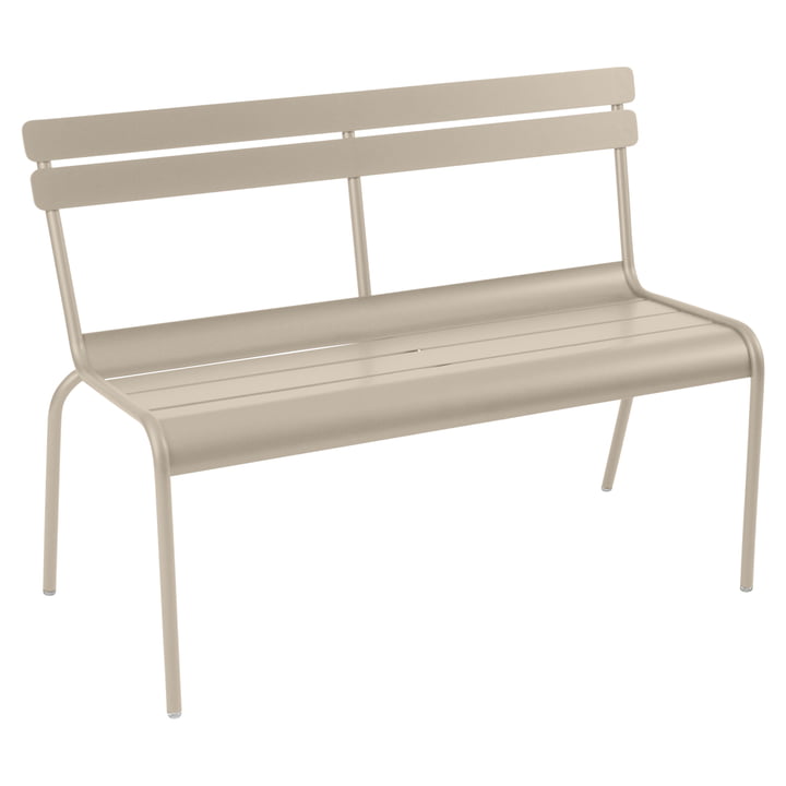 Luxembourg Bench stackable from Fermob in nutmeg