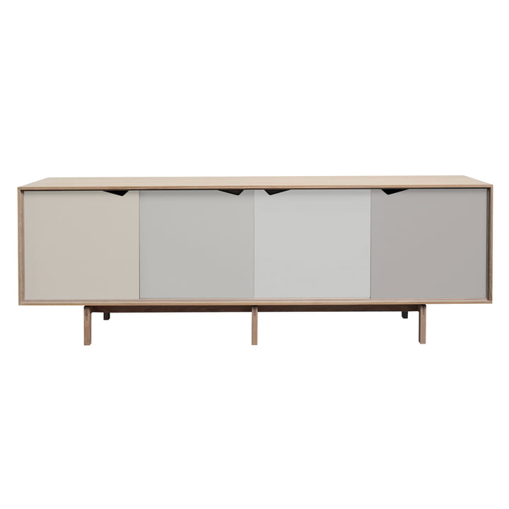 S1 Sideboard from Andersen Furniture in oak soaped (doors Doeskin, Iron, Silver, Iron)