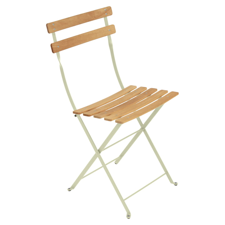 Bistro Folding chair Naturel from Fermob in lime green