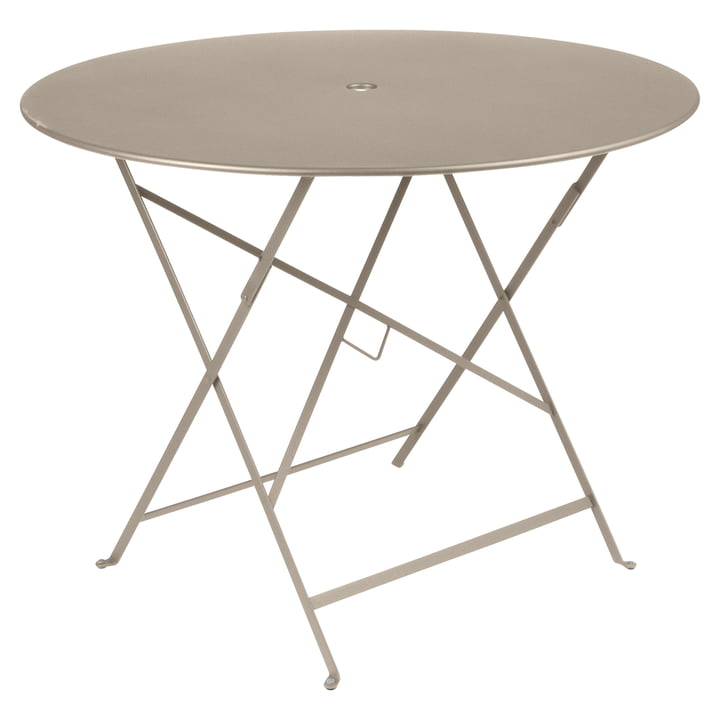 Bistro Folding table Ø 96 cm from Fermob in nutmeg