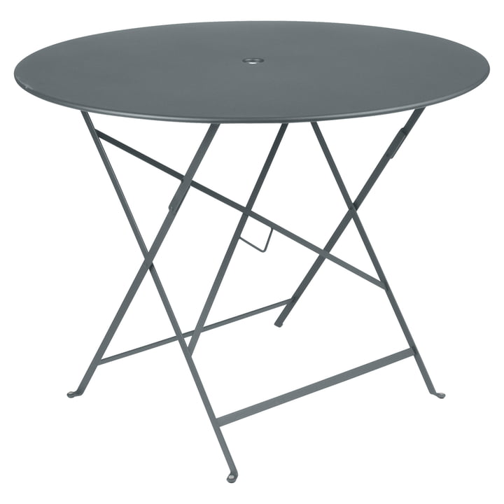Bistro Folding table Ø 96 cm from Fermob in thundery grey