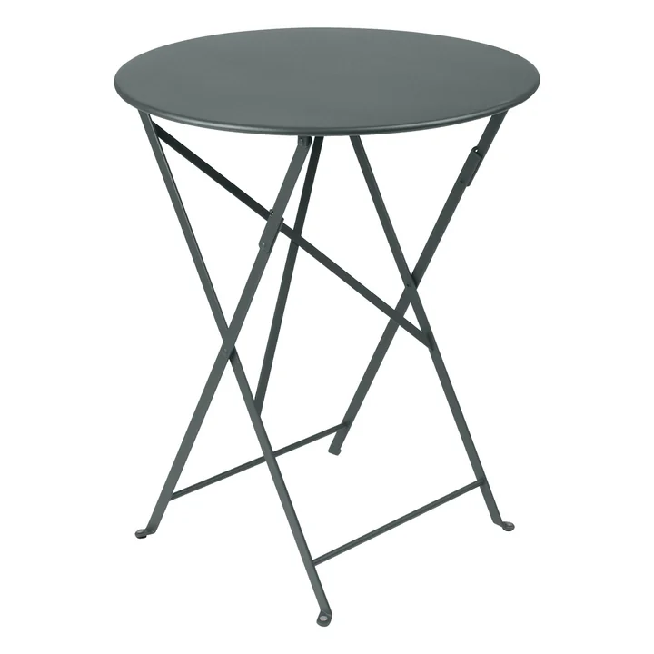 Bistro Folding table Ø 60 cm from Fermob in thunderstorm gray