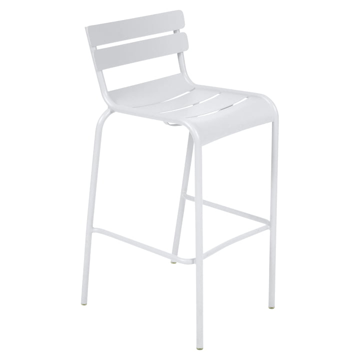 Luxembourg Bar Stool by Fermob in Cotton White