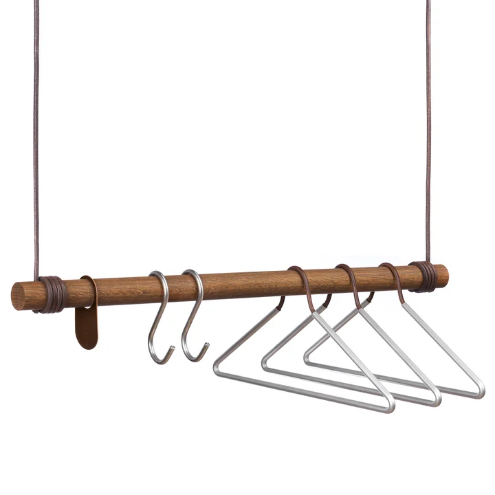 Lind DNA hooks & hangers on the swing hanging coat rack