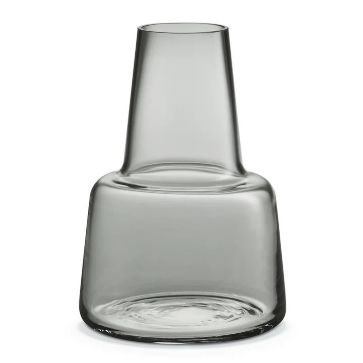 Holmegaard - Flora Vase, medium neck, H 24 cm, smoke
