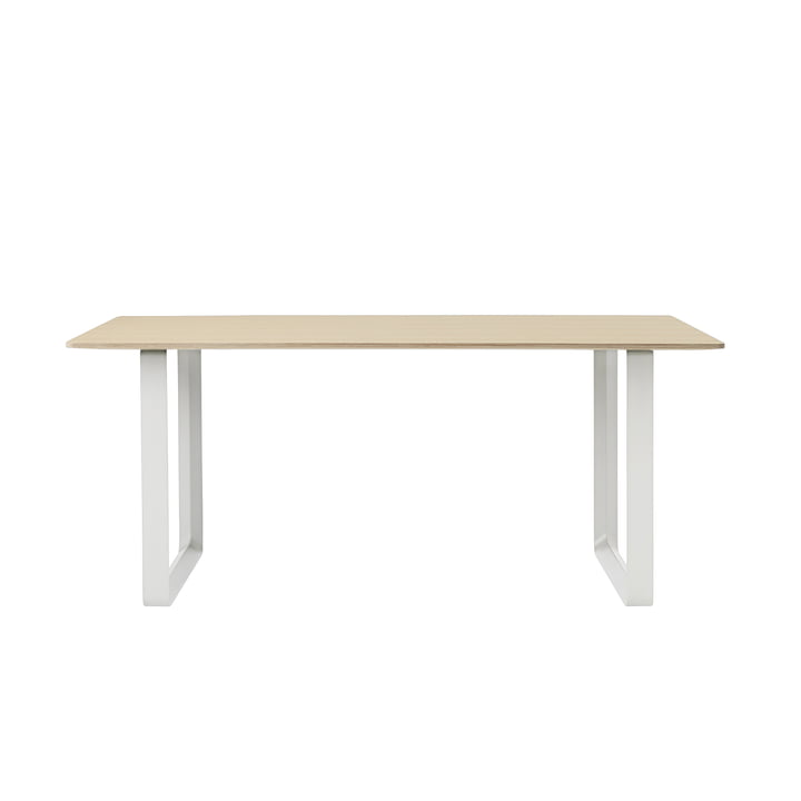 70/70 Dining table 170 x 85 cm from Muuto in oak / white