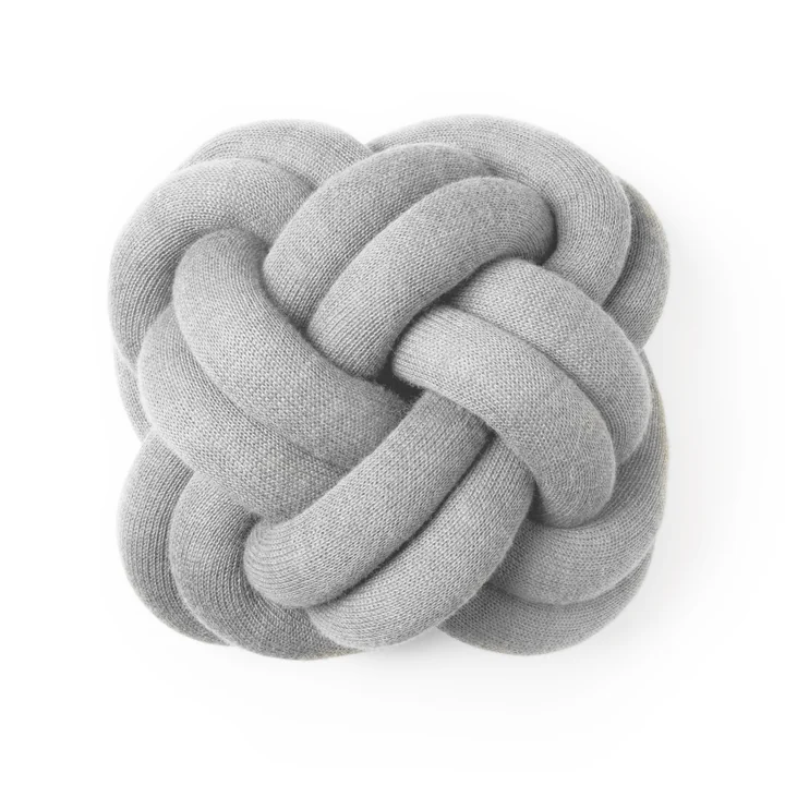 Knot Cushion, light gray from Design House Stockholm