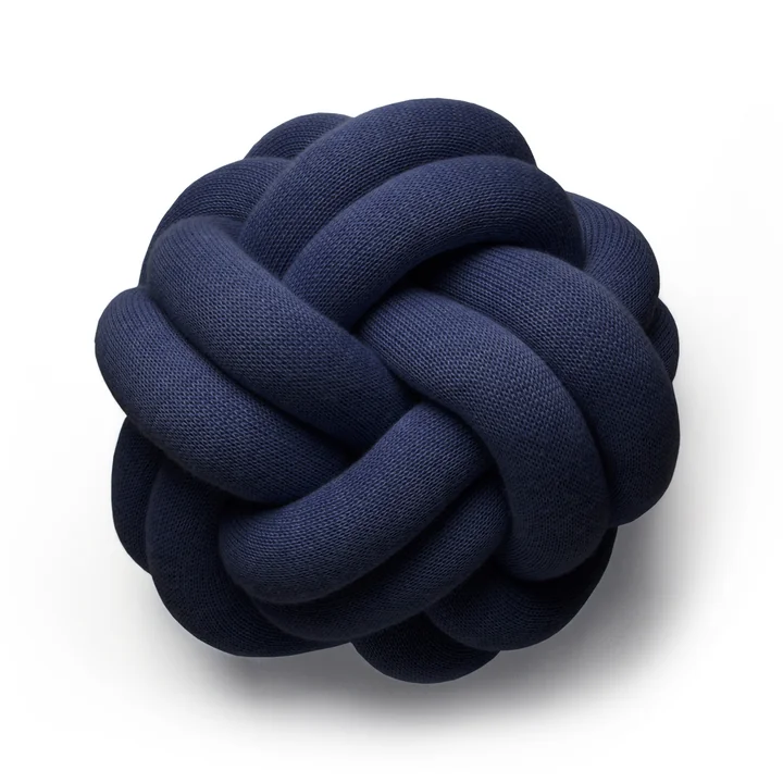 Knot Cushion, navy from Design House Stockholm