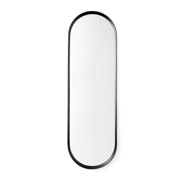 Audo Norm Oval Wall mirror in black