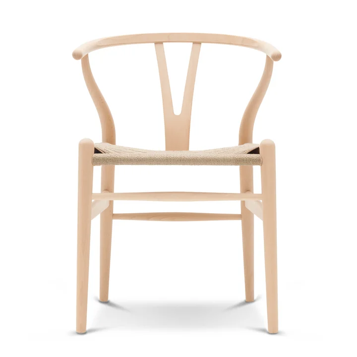 CH24 Wishbone Chair from Carl Hansen in soaped beech / natural wickerwork