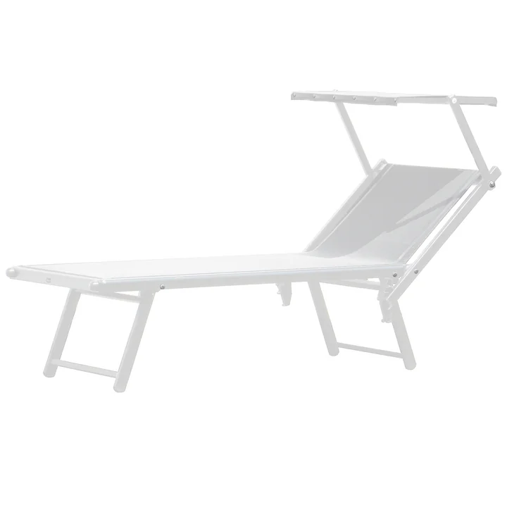 Rimini Classic Sun lounger from Jan Kurtz in white