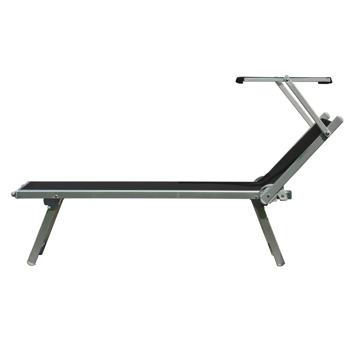 Rimini Classic Sun lounger from Jan Kurtz in aluminium / black