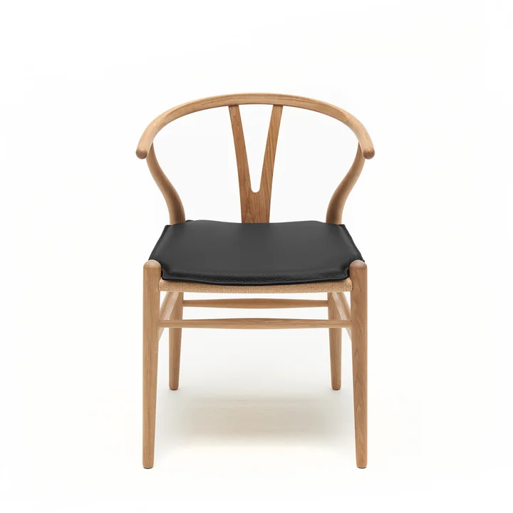 Leather cushion CH24 Wishbone Chair by Carl Hansen