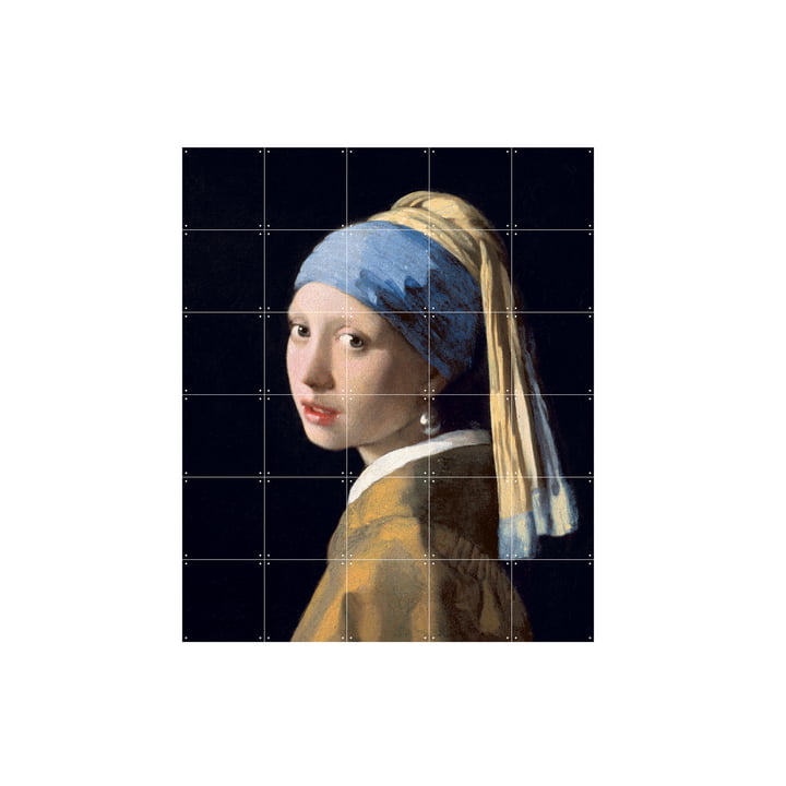 Girl with a Pearl Earring (Vermeer) by IXXI in 100 x 120 cm