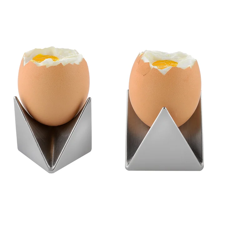 Roost egg cup by Alessi in aluminum (set of 2)