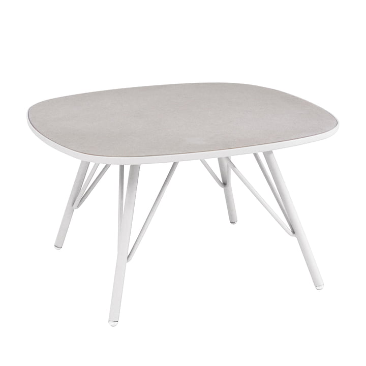 Lyze table 70 x 70 cm by Emu in white