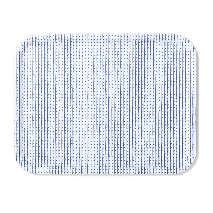 Riv Tray in Large by Artek in White / Blue