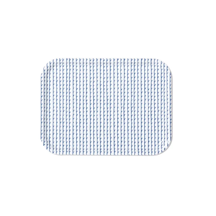 Rivi Tray in Small by Artek in White / Blue