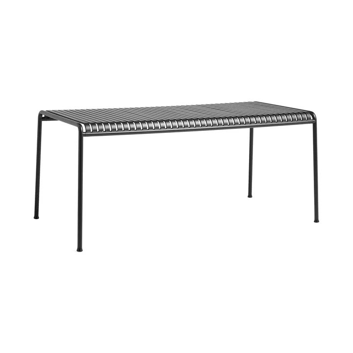 The Palissade table from HAY in anthracite with a size of 160 x 80 cm