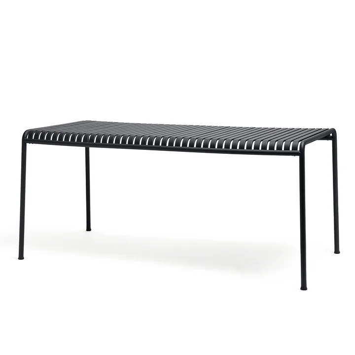 The Palissade table from HAY in anthracite with a size of 160 x 80 cm