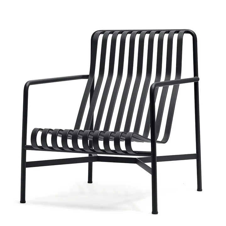 Palissade Lounge Chair High from HAY in anthracite
