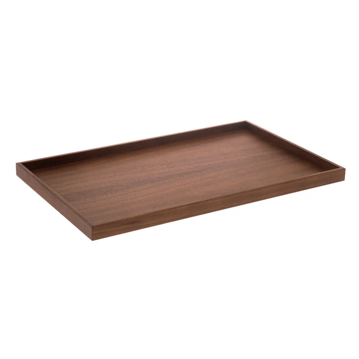 Tray by Schönbuch in matt walnut
