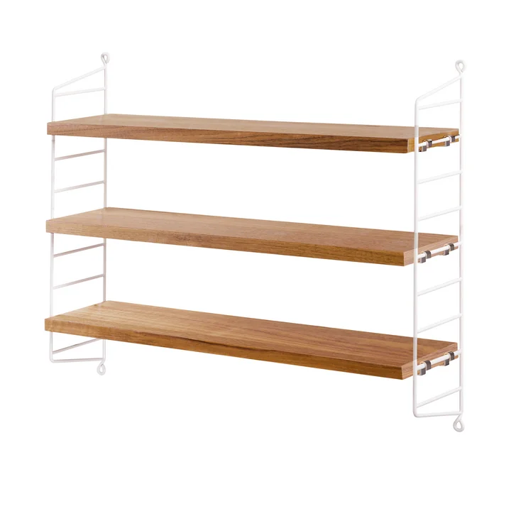 String -Wall shelf with filigree ladders