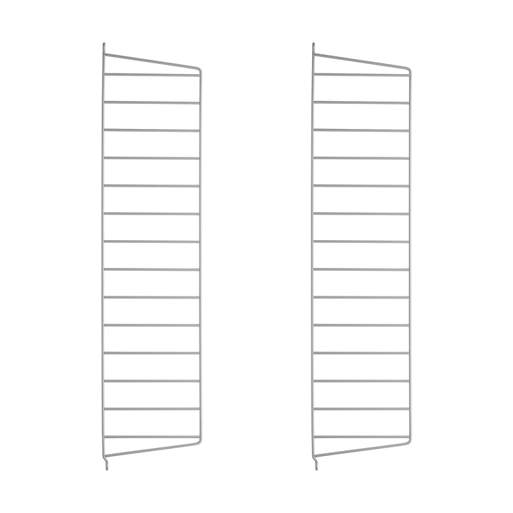 Wall Ladder for String Shelf 75 cm from String in Grey (2-pack)