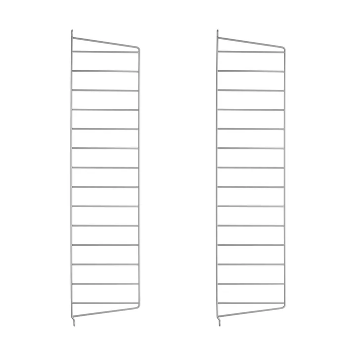 Wall ladder for String Shelf 75 cm from String in gray (2-pack)