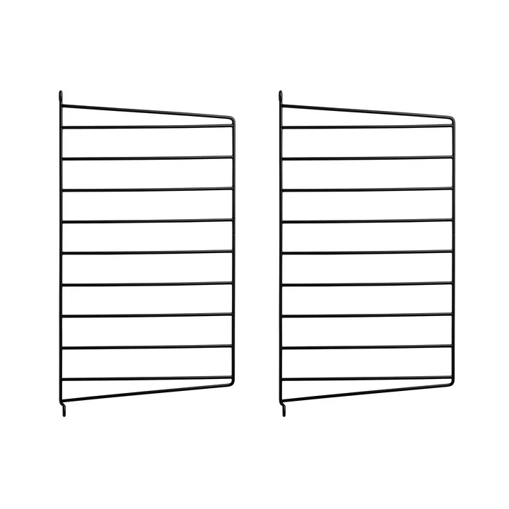 Wall ladder for String Shelf 50 x 30 cm from String in black (pack of 2)