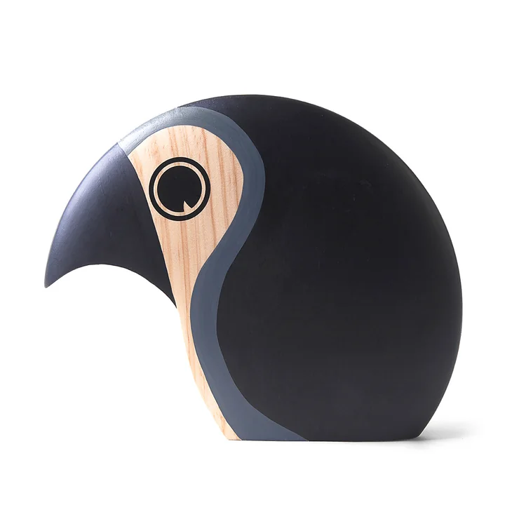 20 cm hand painted decorative bird by Hans Bølling